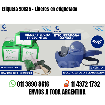 Etiqueta 90x35 - Líderes en etiquetado