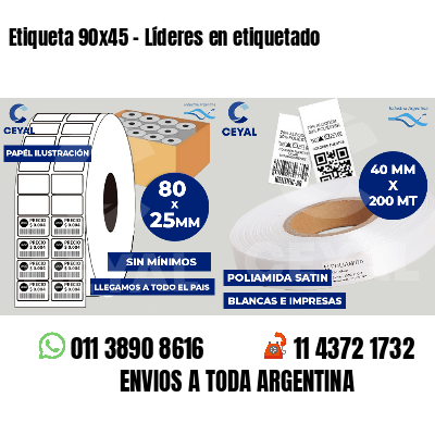 Etiqueta 90x45 - Líderes en etiquetado