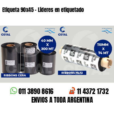 Etiqueta 90x45 - Líderes en etiquetado