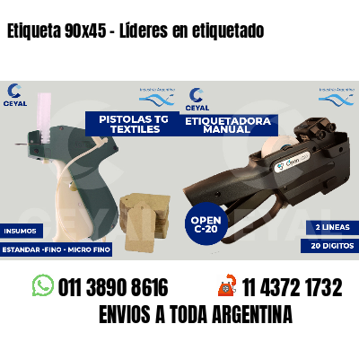 Etiqueta 90x45 - Líderes en etiquetado