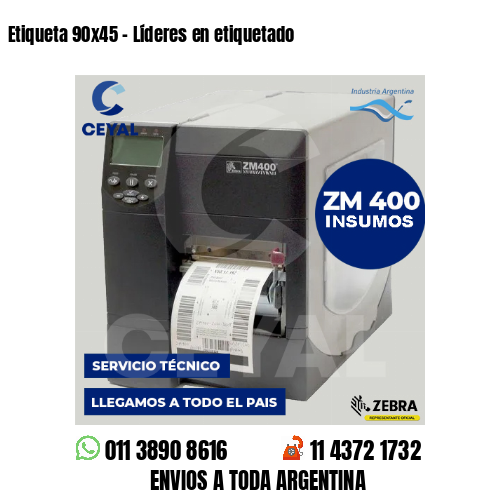Etiqueta 90×45 – Líderes en etiquetado