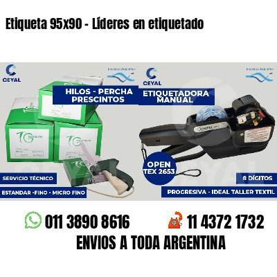 Etiqueta 95x90 - Líderes en etiquetado