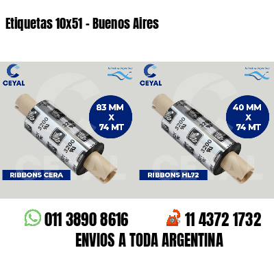 Etiquetas 10x51 - Buenos Aires