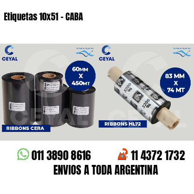 Etiquetas 10x51 - CABA