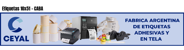 Etiquetas 10x51 - CABA