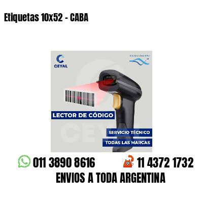 Etiquetas 10x52 - CABA