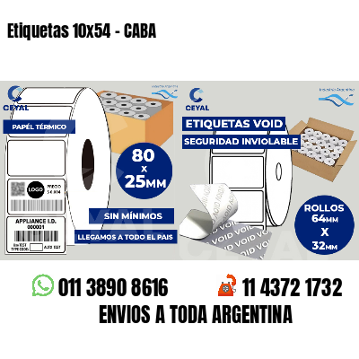 Etiquetas 10x54 - CABA