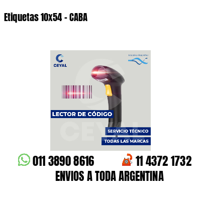 Etiquetas 10x54 - CABA