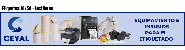 Etiquetas 10x54 - textileras