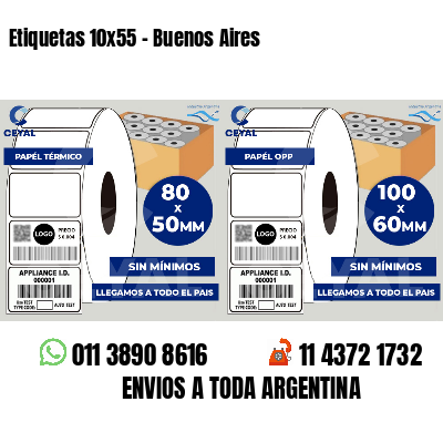 Etiquetas 10x55 - Buenos Aires
