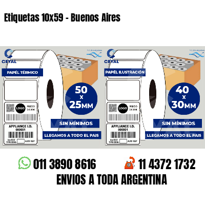 Etiquetas 10x59 - Buenos Aires