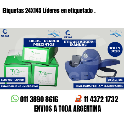 Etiquetas 24X145 Líderes en etiquetado .