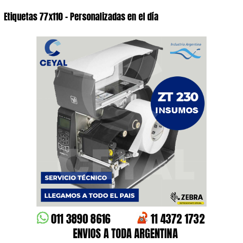 Etiquetas 77×110 – Personalizadas en el día