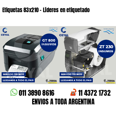 Etiquetas 83x210 - Líderes en etiquetado