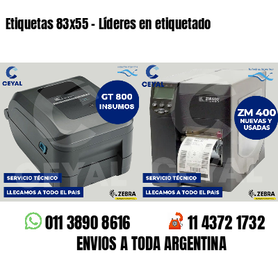 Etiquetas 83x55 - Líderes en etiquetado
