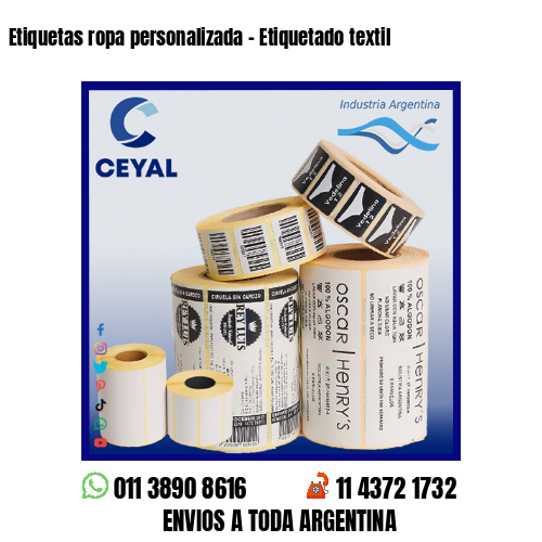 Etiquetas ropa personalizada – Etiquetado textil