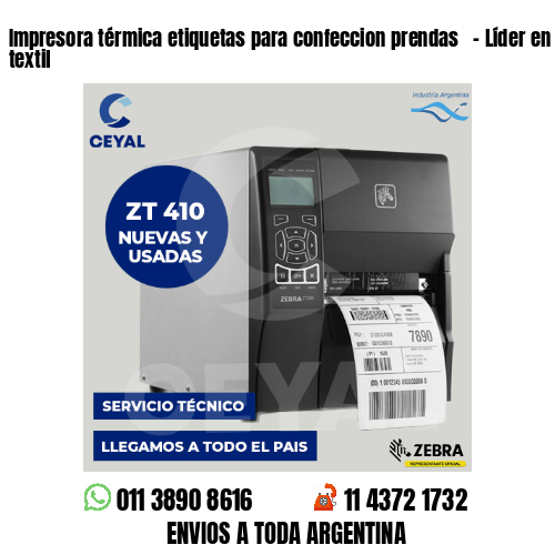 Impresora térmica etiquetas para confeccion prendas   – Líder en etiquetado textil