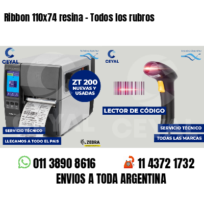 Ribbon 110x74 resina - Todos los rubros