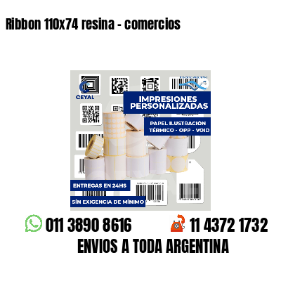 Ribbon 110x74 resina - comercios