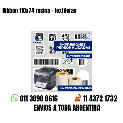 Ribbon 110x74 resina - textileras