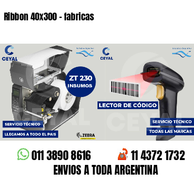 Ribbon 40x300 - fabricas
