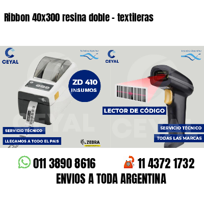 Ribbon 40x300 resina doble - textileras