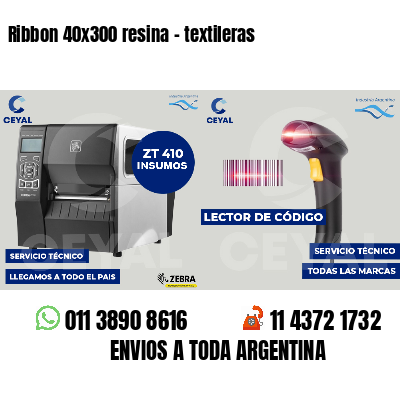 Ribbon 40x300 resina - textileras