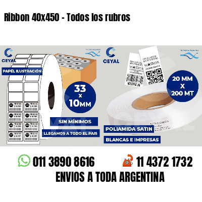 Ribbon 40x450 - Todos los rubros