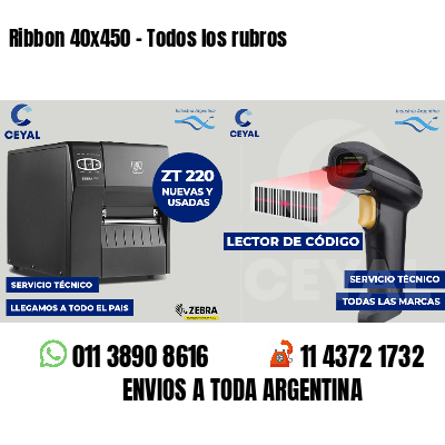 Ribbon 40x450 - Todos los rubros