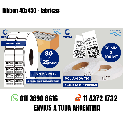 Ribbon 40x450 - fabricas