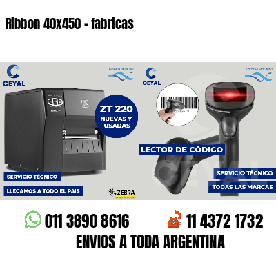 Ribbon 40x450 - fabricas