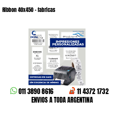 Ribbon 40x450 - fabricas