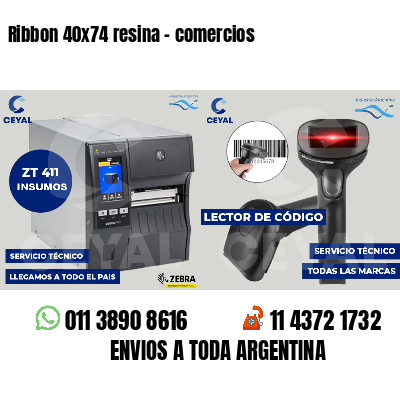 Ribbon 40x74 resina - comercios