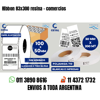 Ribbon 83x300 resina - comercios