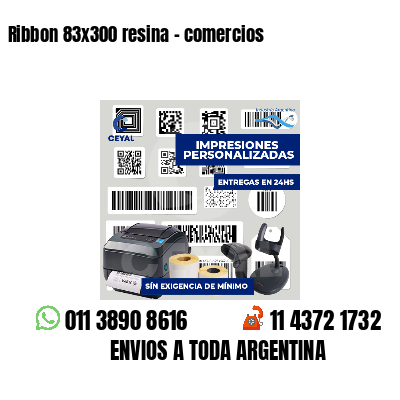 Ribbon 83x300 resina - comercios