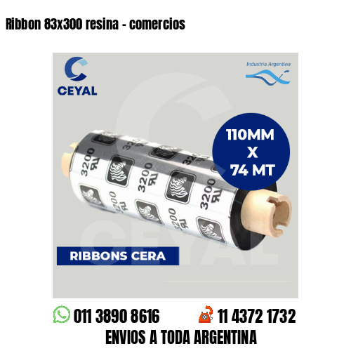 Ribbon 83×300 resina – comercios