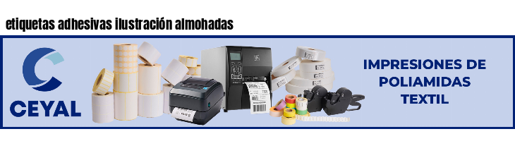 etiquetas adhesivas ilustración almohadas