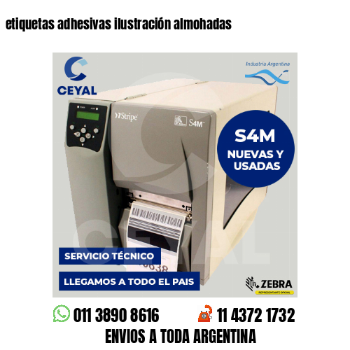 etiquetas adhesivas ilustración almohadas