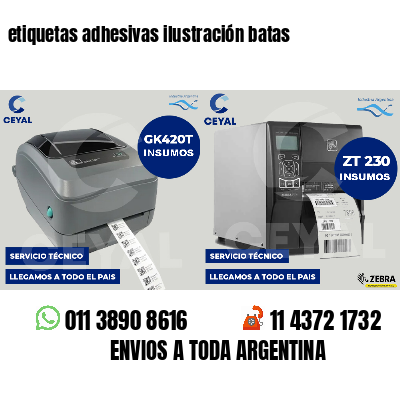 etiquetas adhesivas ilustración batas
