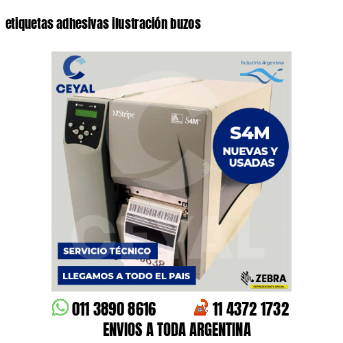 etiquetas adhesivas ilustración buzos