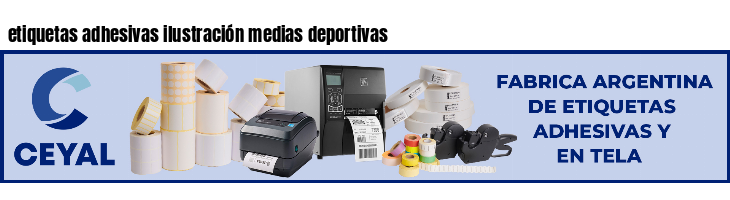 etiquetas adhesivas ilustración medias deportivas