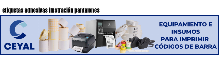 etiquetas adhesivas ilustración pantalones