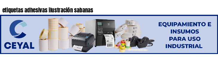 etiquetas adhesivas ilustración sabanas