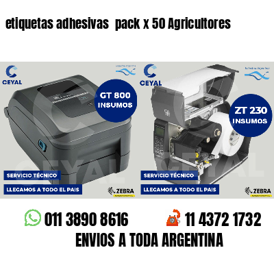 etiquetas adhesivas pack x 50 Agricultores