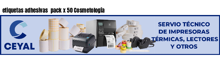 etiquetas adhesivas pack x 50 Cosmetología