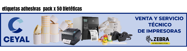 etiquetas adhesivas pack x 50 Dietéticas