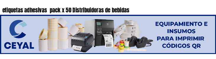 etiquetas adhesivas  pack x 50 Distribuidoras de bebidas