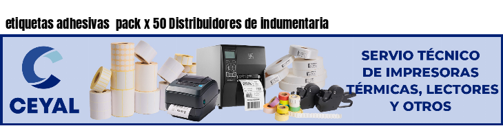 etiquetas adhesivas  pack x 50 Distribuidores de indumentaria