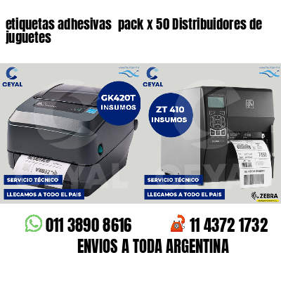 etiquetas adhesivas  pack x 50 Distribuidores de juguetes