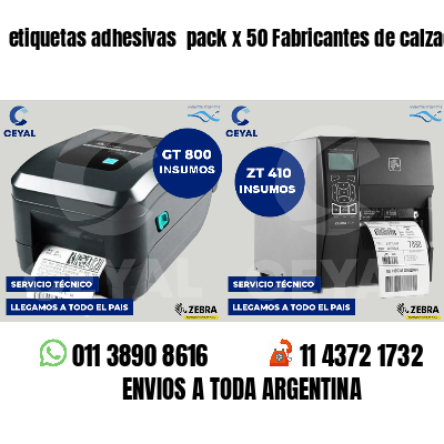 etiquetas adhesivas  pack x 50 Fabricantes de calzado